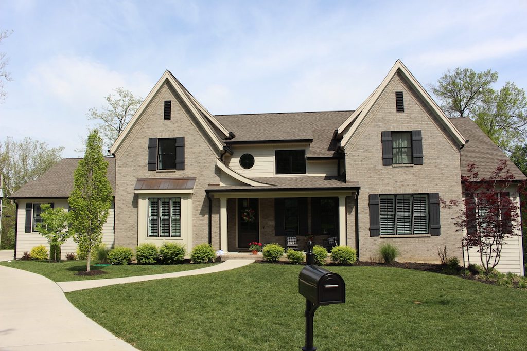 A window replacement in Chesterfield, MO on a brick home